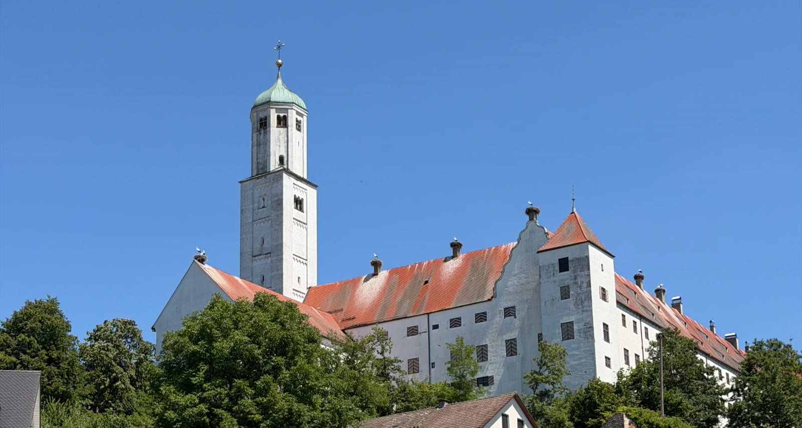 Fuggerschloss Kirchheim in Schwaben mit Schlossturm